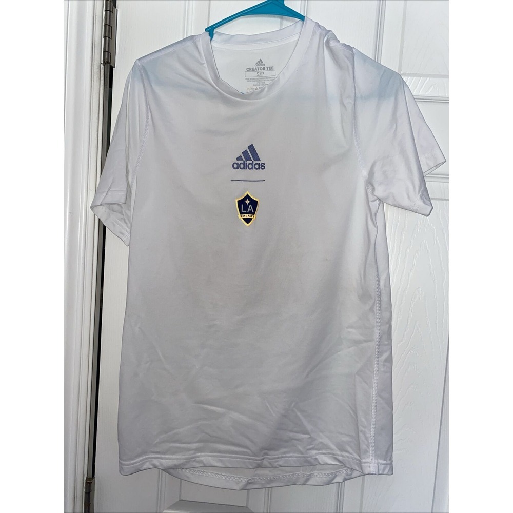 LA Galaxy‎ adidas creator club T-shirt jersey, white, size small